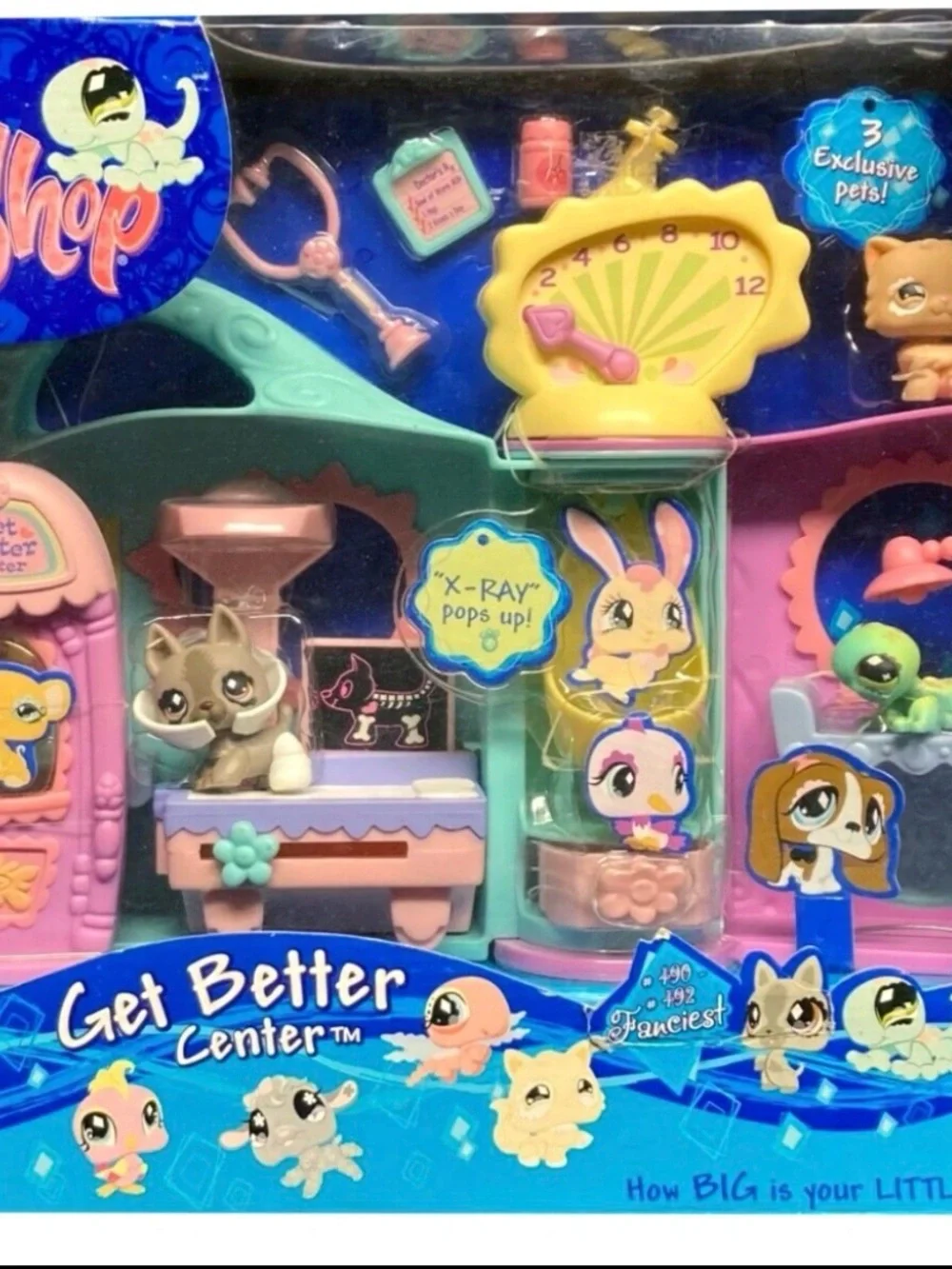 Littlest Pet Shop Get Better Center House Vet Clinic Hospital Playset 2005